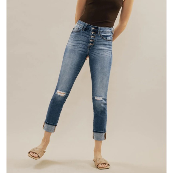 KanCan Jeans Kancan Emmett High Rise Skinny Straight Jeans Size 29